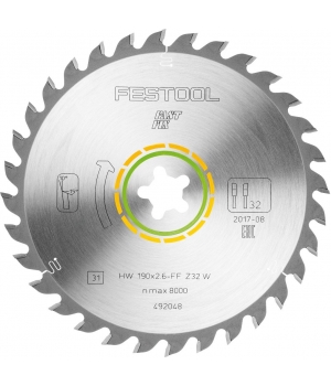 Пильный диск универсальный Festool 190x2,6 FF W32