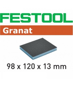 Губка шлифовальная Festool Granat 220, компл. из 6 шт. 98x120x13 220 GR/6